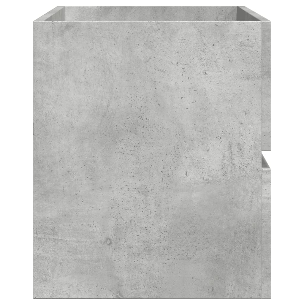 vidaXL Sink Cabinet Concrete Grey 100x38.5x45 cm Engineered Wood