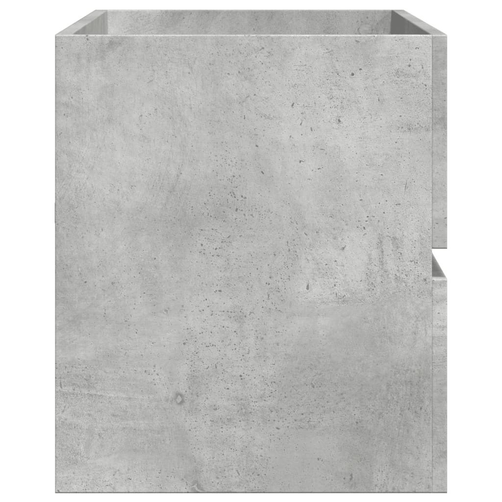 Sink Cabinet Concrete Grey 100x38,5x45 cm Engineered Wood