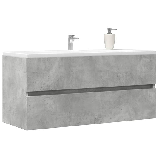 vidaXL Sink Cabinet Concrete Grey 100x38.5x45 cm Engineered Wood