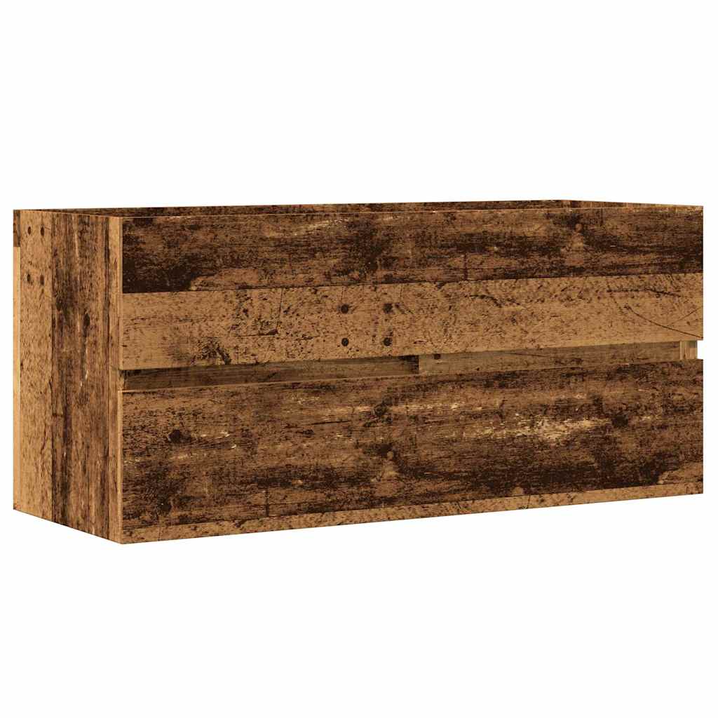 Sink Cabinet Old Wood 100x38,5x45 cm Engineered Wood