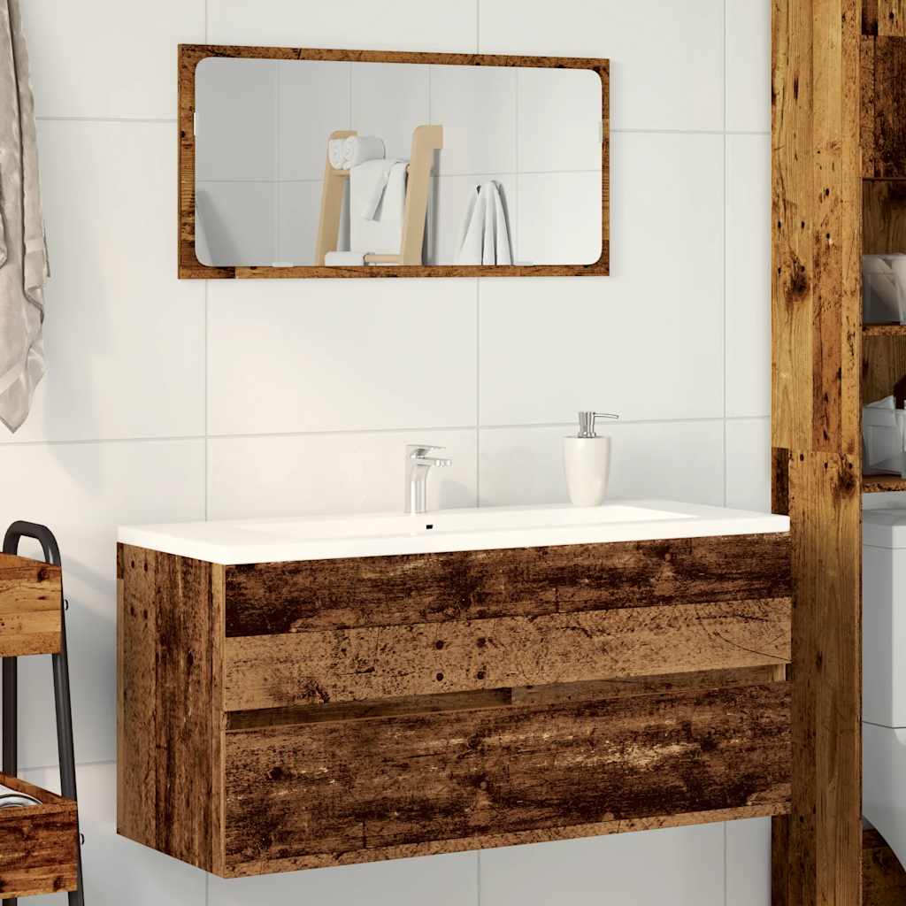 Sink Cabinet Old Wood 100x38,5x45 cm Engineered Wood