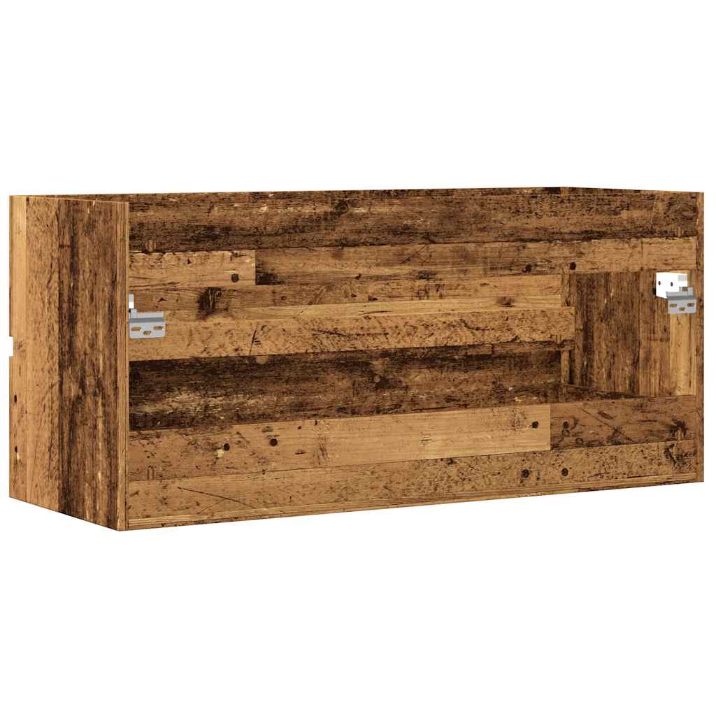 Sink Cabinet Old Wood 100x38,5x45 cm Engineered Wood
