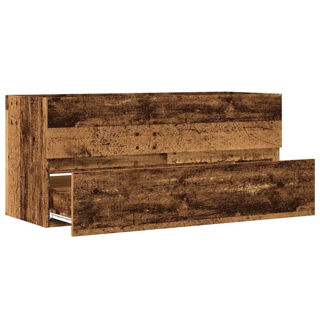 Sink Cabinet Old Wood 100x38.5x45 cm Engineered Wood