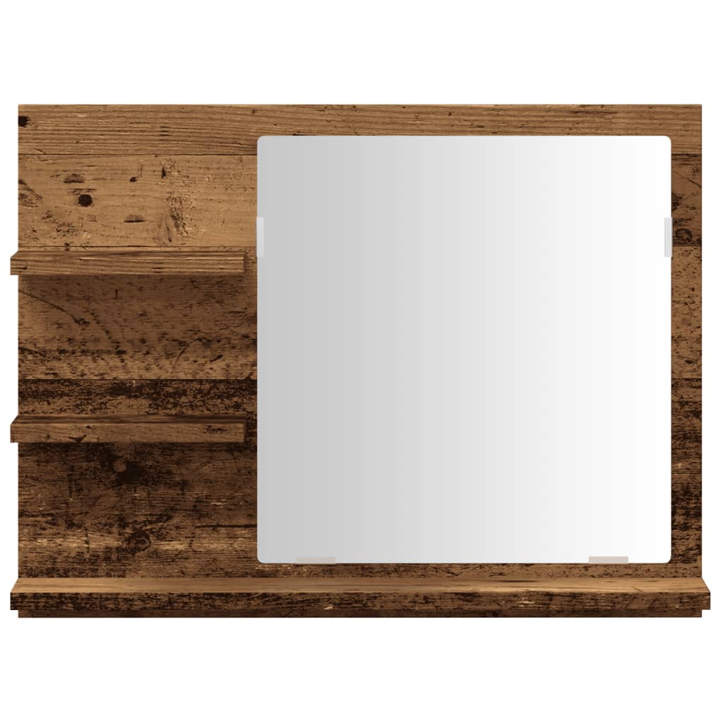 Bathroom Mirror Cabinet Old Wood 60x10,5x45 cm