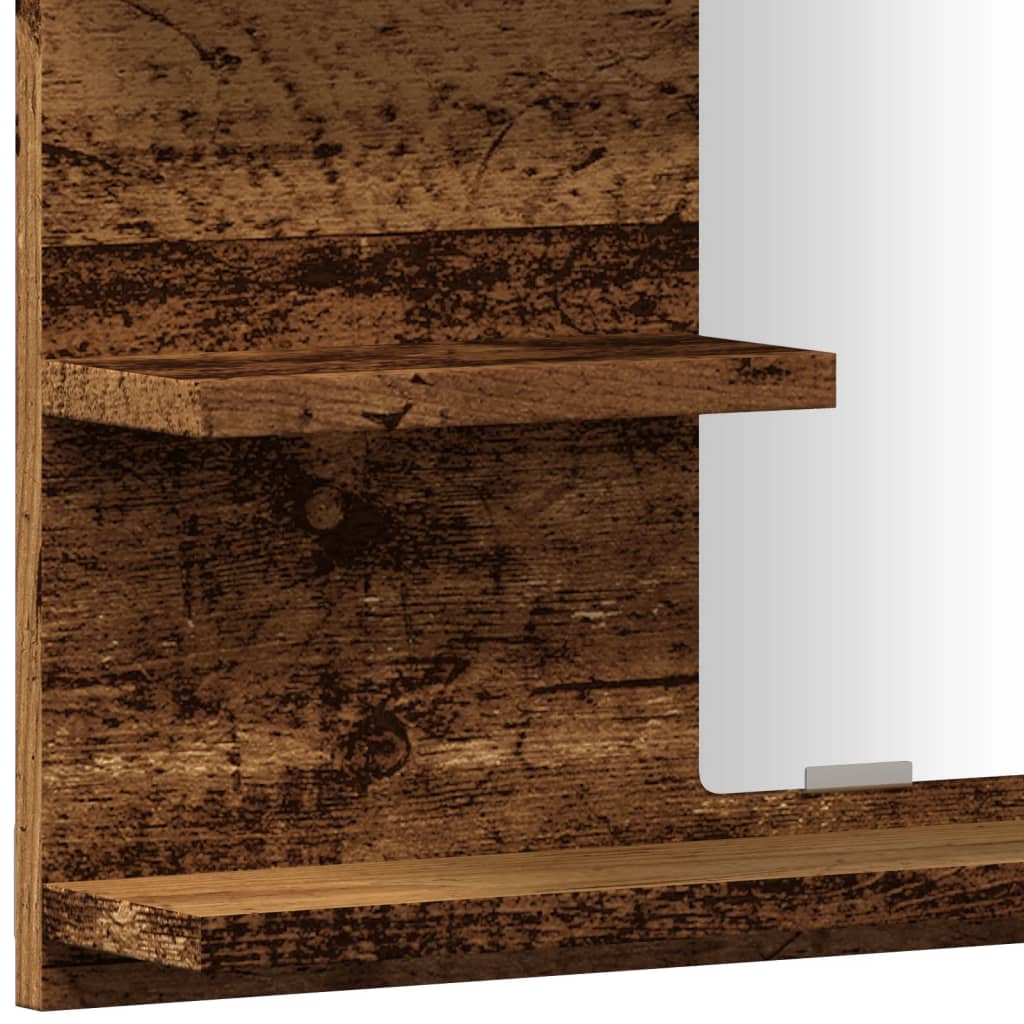 Bathroom Mirror Cabinet Old Wood 60x10,5x45 cm