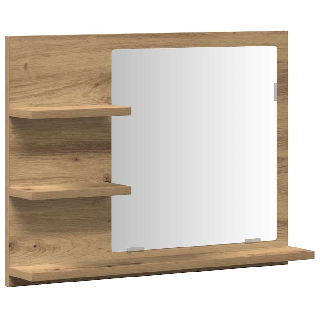 Bathroom Mirror Cabinet Artisan Oak 60x10,5x45 cm