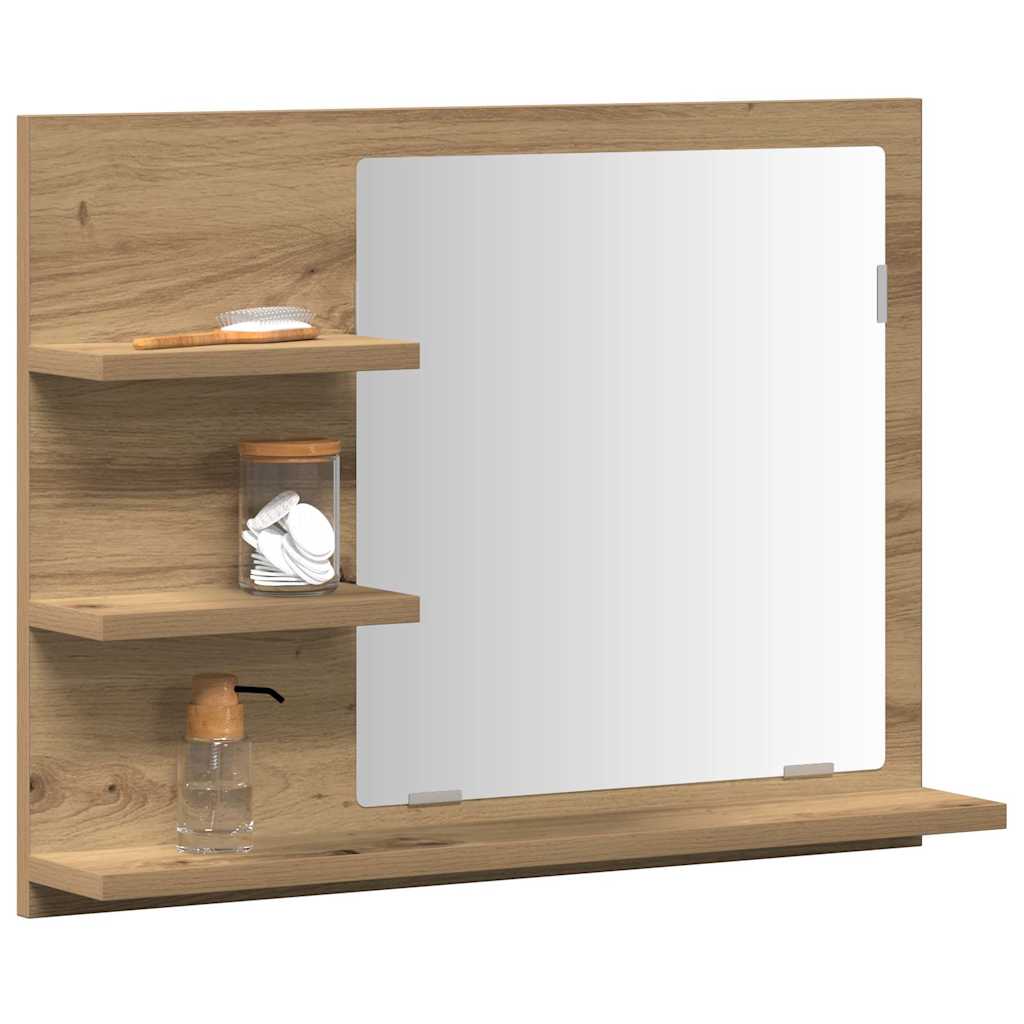 Bathroom Mirror Cabinet Artisan Oak 60x10,5x45 cm