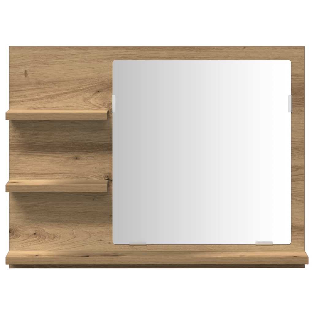 Bathroom Mirror Cabinet Artisan Oak 60x10,5x45 cm