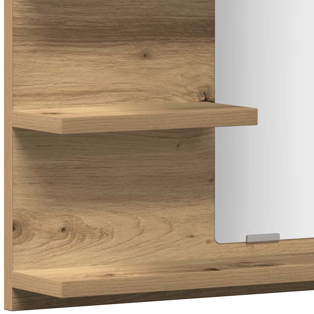 Bathroom Mirror Cabinet Artisan Oak 60x10,5x45 cm