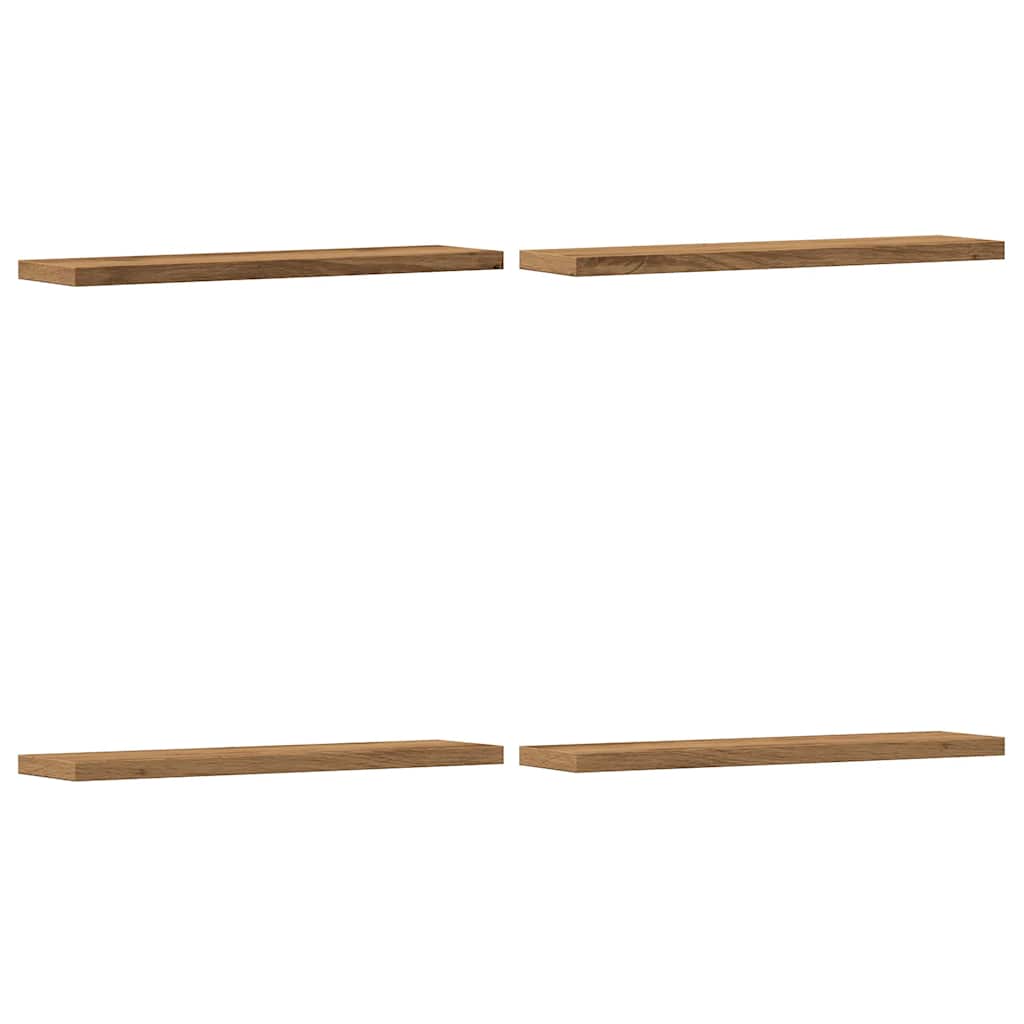 Wall Shelves 4 pcs Artisan Oak 40x10x1,5 cm Engineered Wood