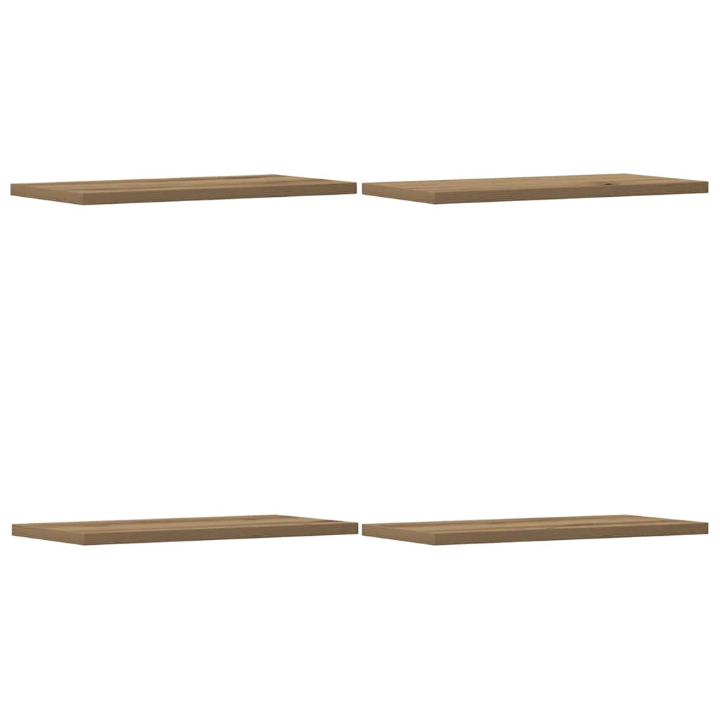 Wall Shelves 4 pcs Artisan Oak 40x20x1,5 cm Engineered Wood