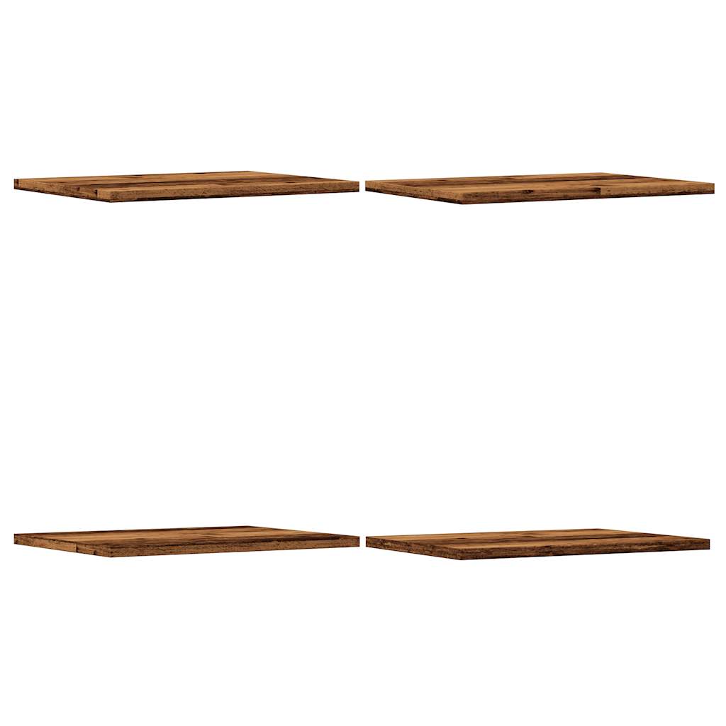 Bookshelf Boards 4 pcs Old Wood 40x30x1.5 cm Engineered Wood