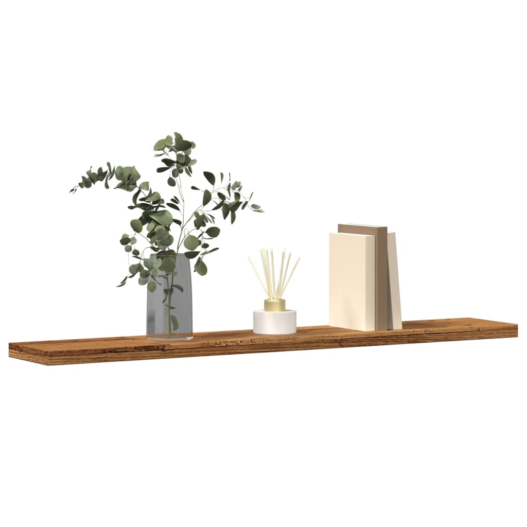 Bookshelf Boards 4 pcs Old Wood 60x10x1.5 cm Engineered Wood