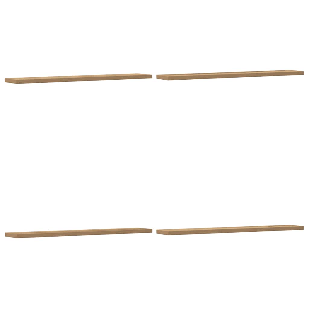 Wall Shelves 4 pcs Artisan Oak 60x20x1.5 cm Engineered Wood