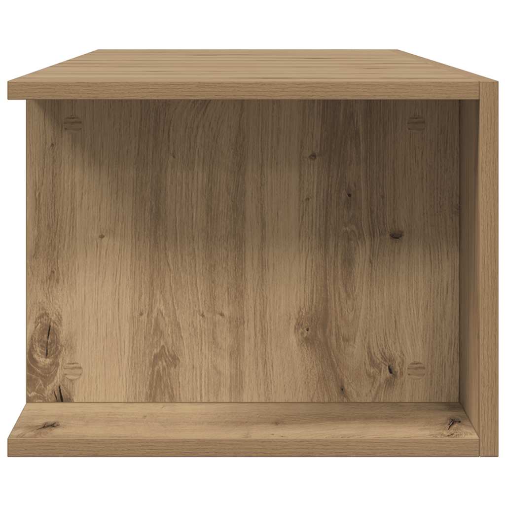 TV Cabinet with LED Lights Artisan Oak 90x39x30 cm