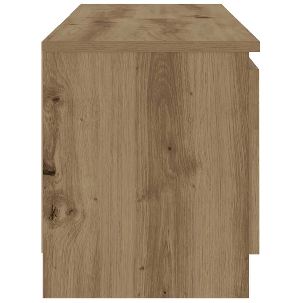 TV Cabinet with LED Lights Artisan Oak 120x30x36 cm