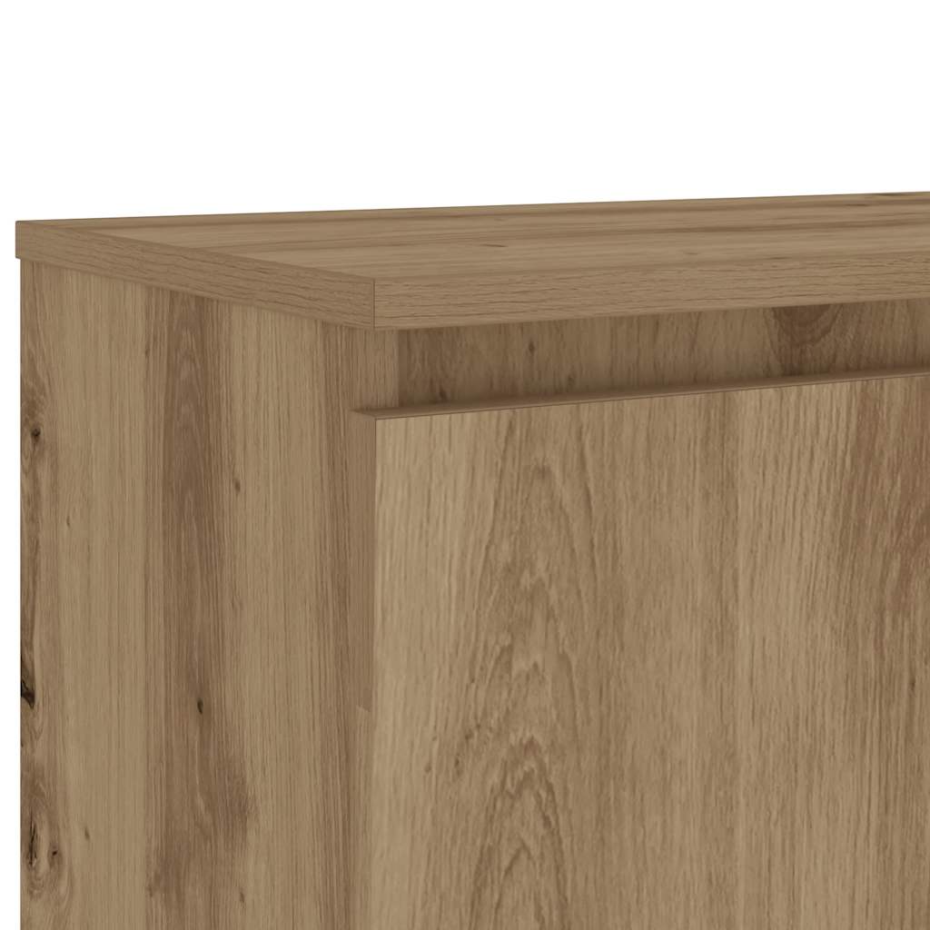 TV Cabinet with LED Lights Artisan Oak 120x30x36 cm
