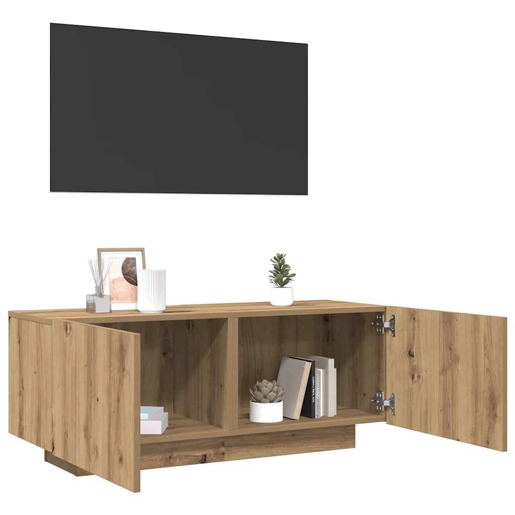 TV Cabinet Artisan Oak 100x35x40 cm Engineered Wood