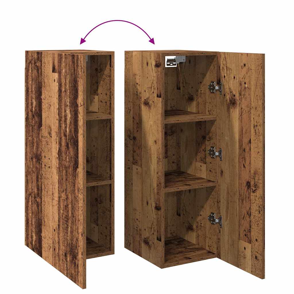 TV Cabinet Old Wood 30,5x30x90 cm Engineered Wood