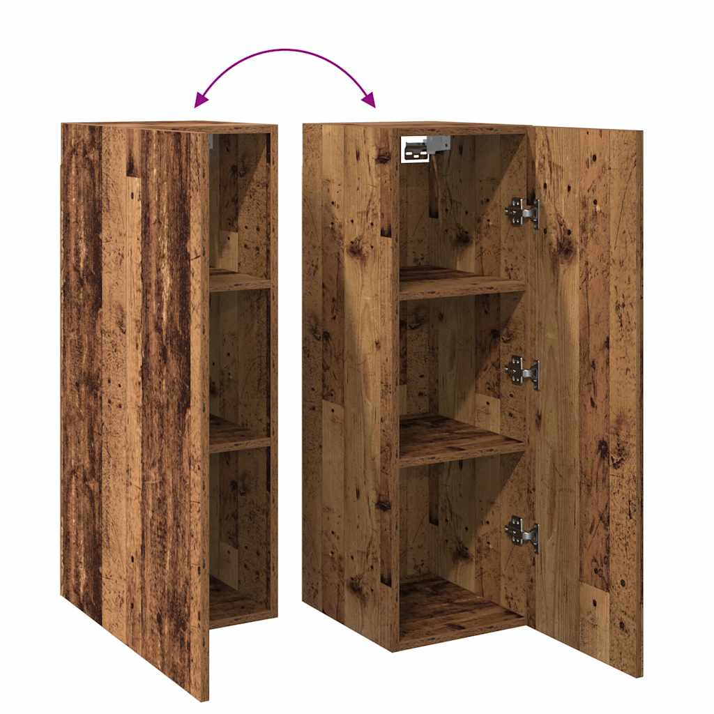 2 Piece TV Cabinet Set Old Wood 30,5x30x90 cm Engineered Wood