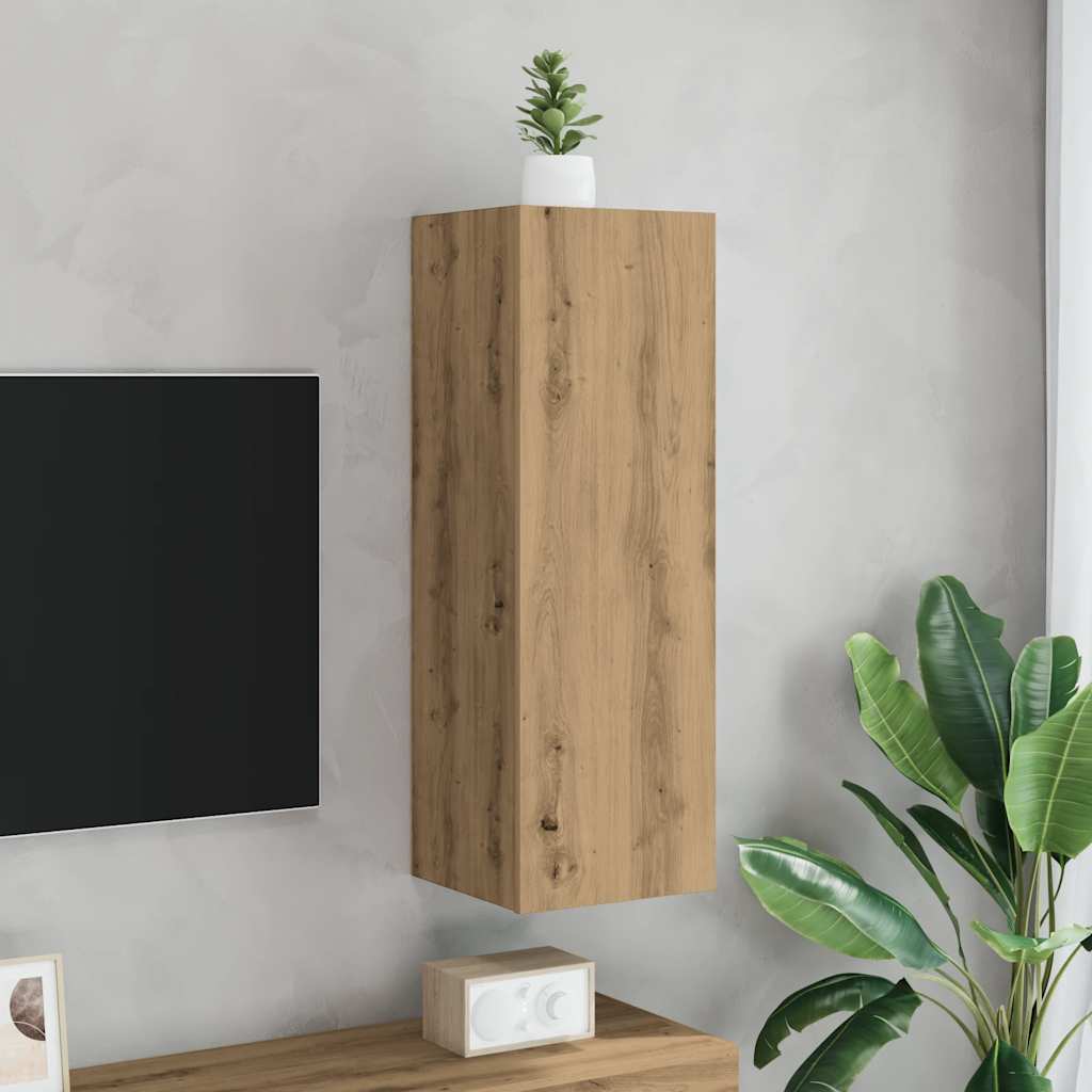 TV Cabinet Artisan Oak 30,5x30x90 cm Engineered Wood