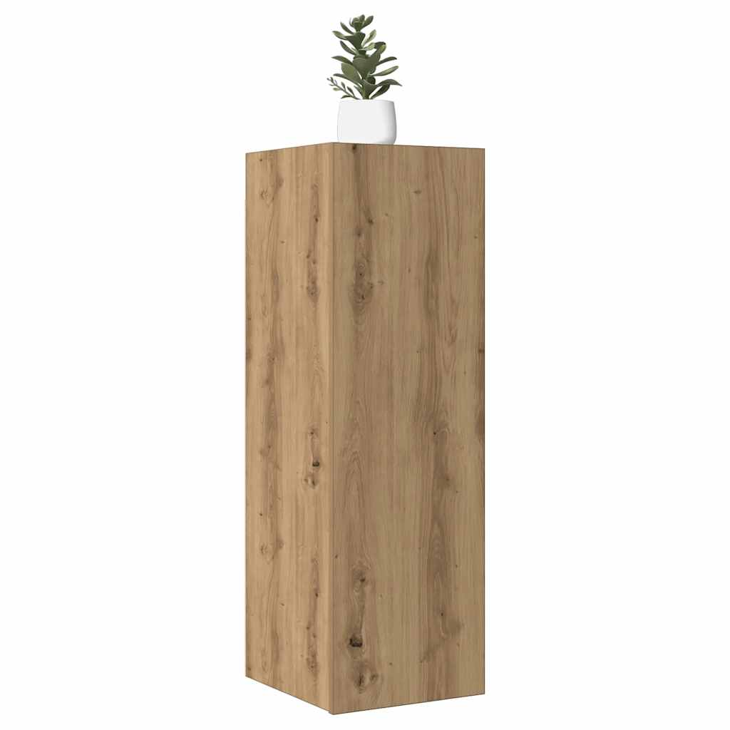 2 Piece TV Cabinet Set Artisan Oak 30,5x30x90 cm Engineered Wood