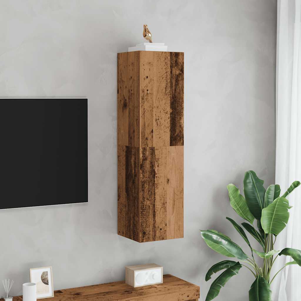 TV Cabinet Old Wood 30,5x30x110 cm Engineered Wood