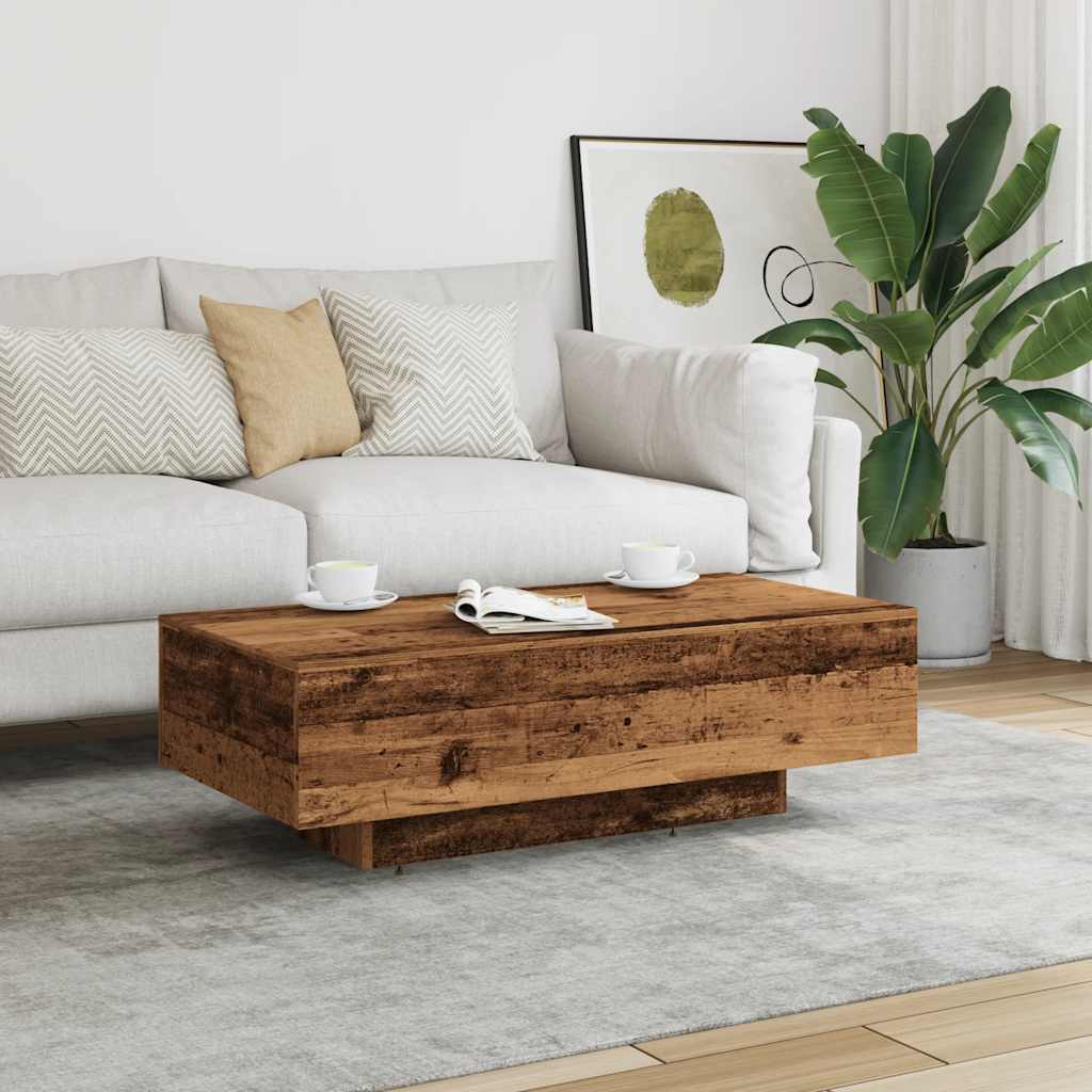 Coffee Table Old Wood 100x49,5x31 cm Engineered Wood