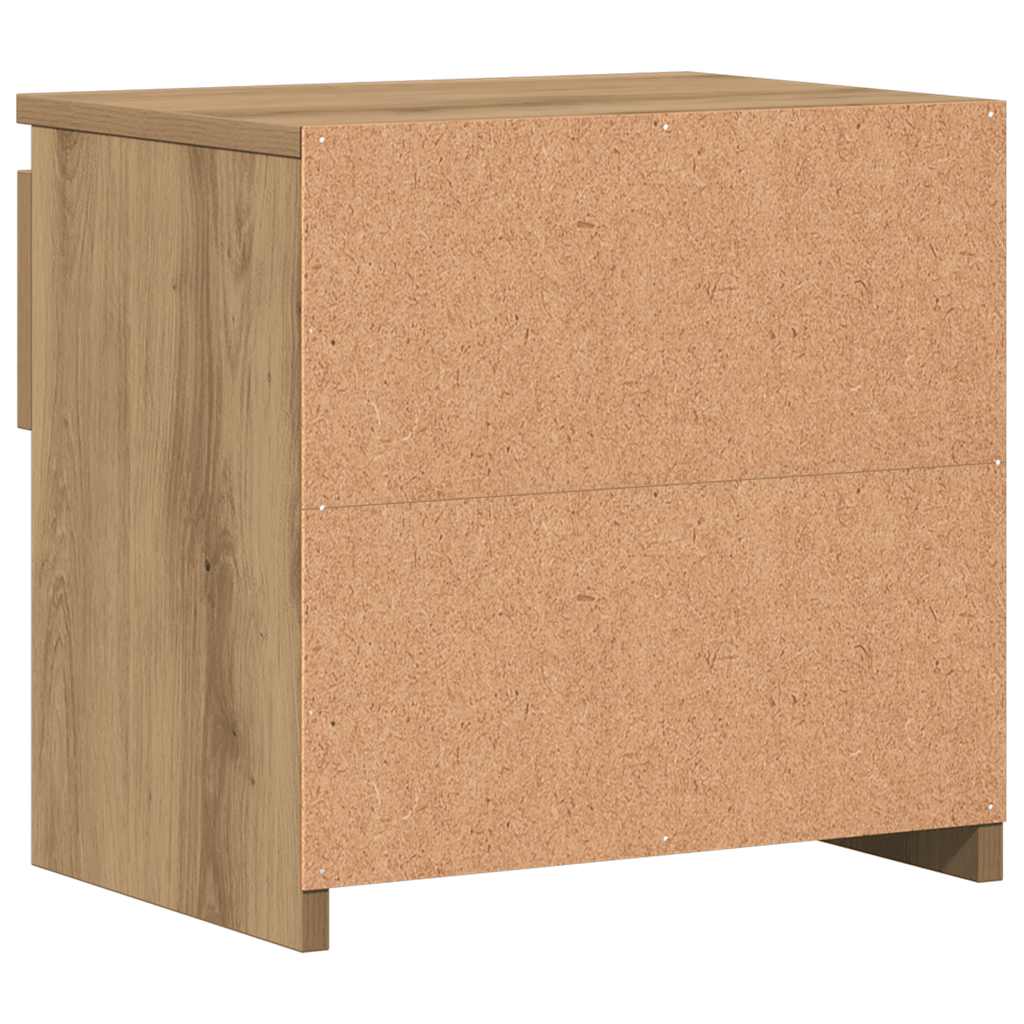 Bedside Cabinet Artisan Oak 40x30x39 cm Engineered Wood