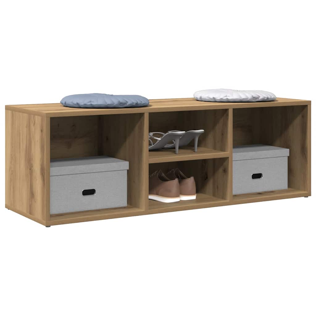 Shoe Storage Bench Artisan Oak 105x35x35 cm Engineered Wood