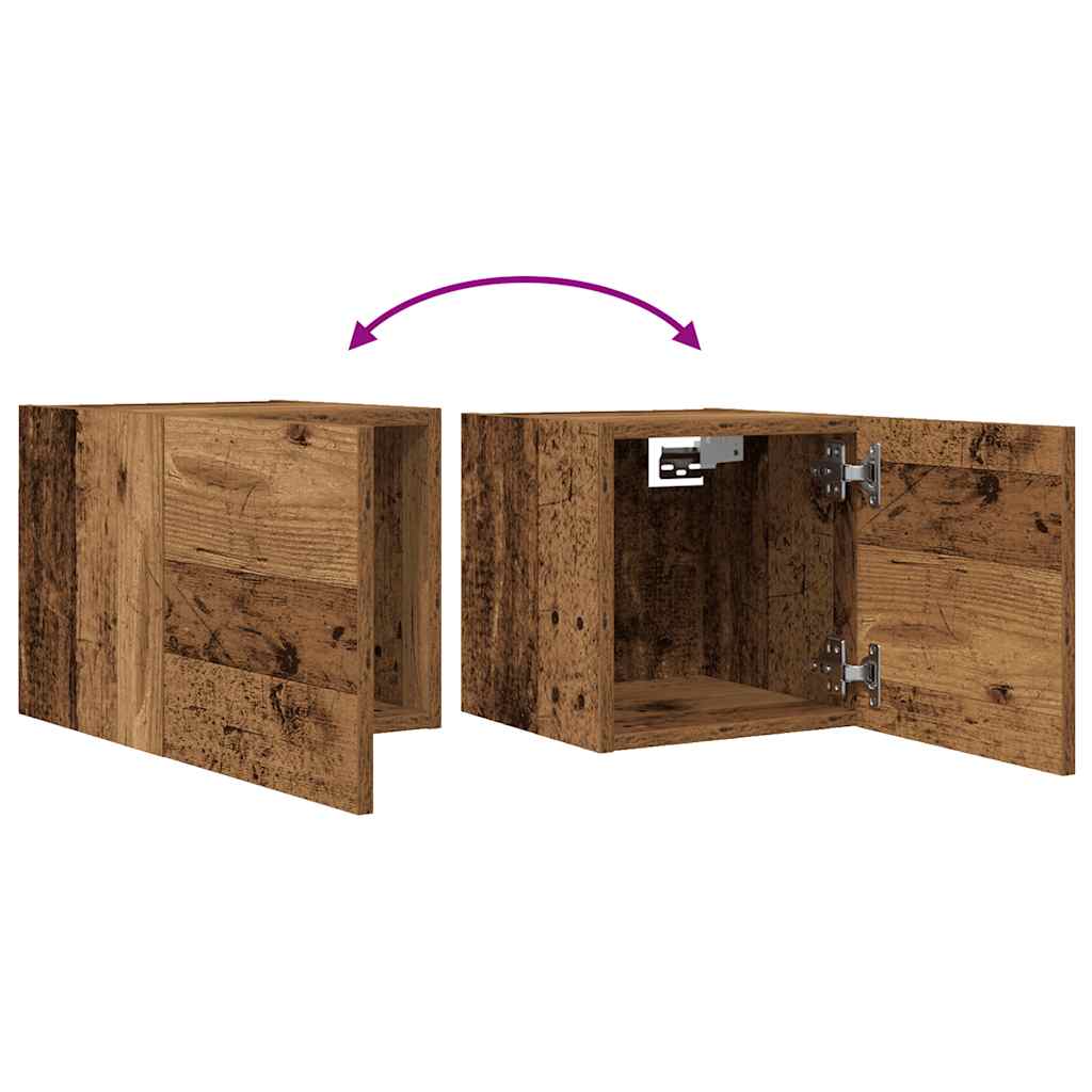 Wall Mounted TV Cabinet Old Wood 30,5x30x30 cm