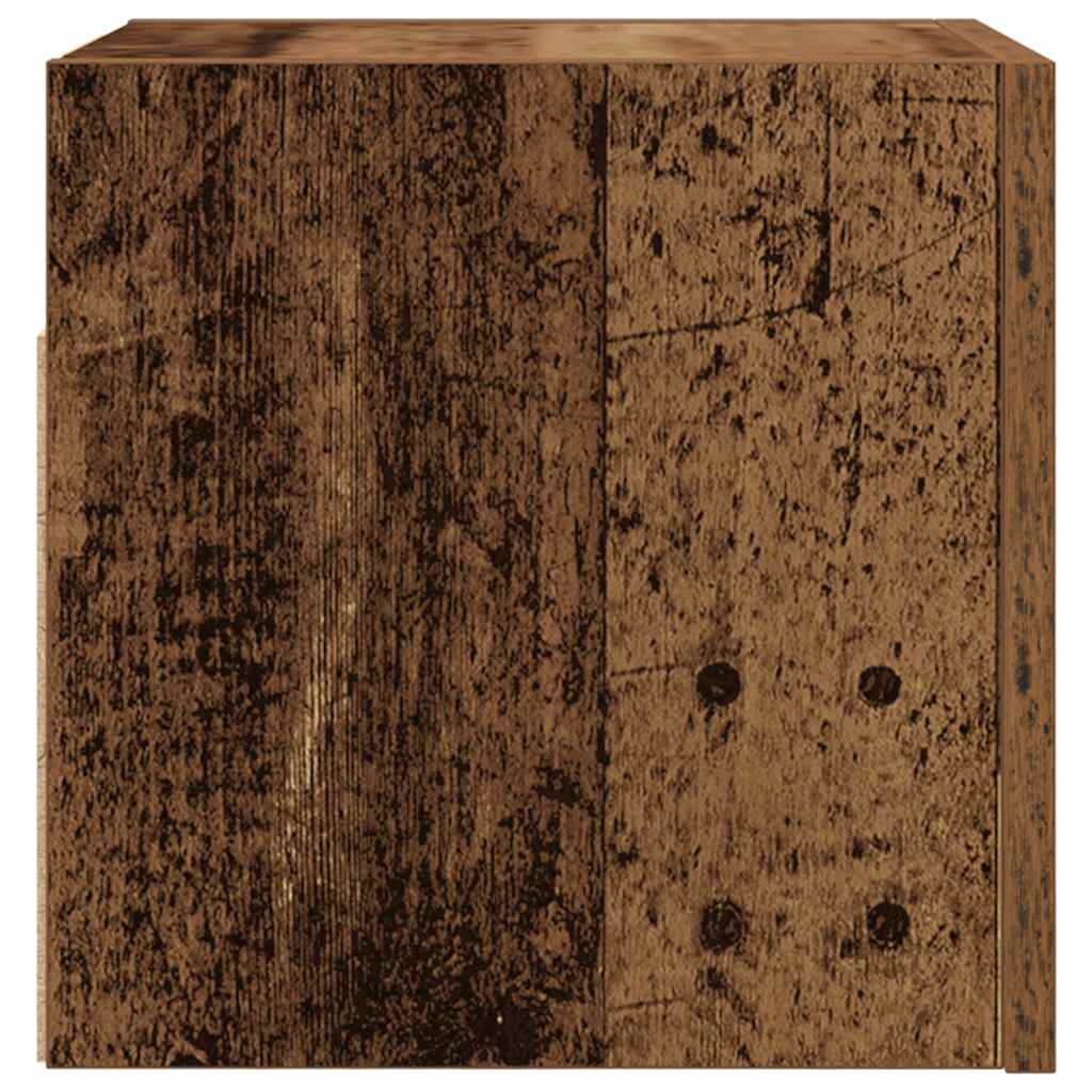 2 Piece Wall-mounted TV Cabinet Set Old Wood 30,5x30x30 cm