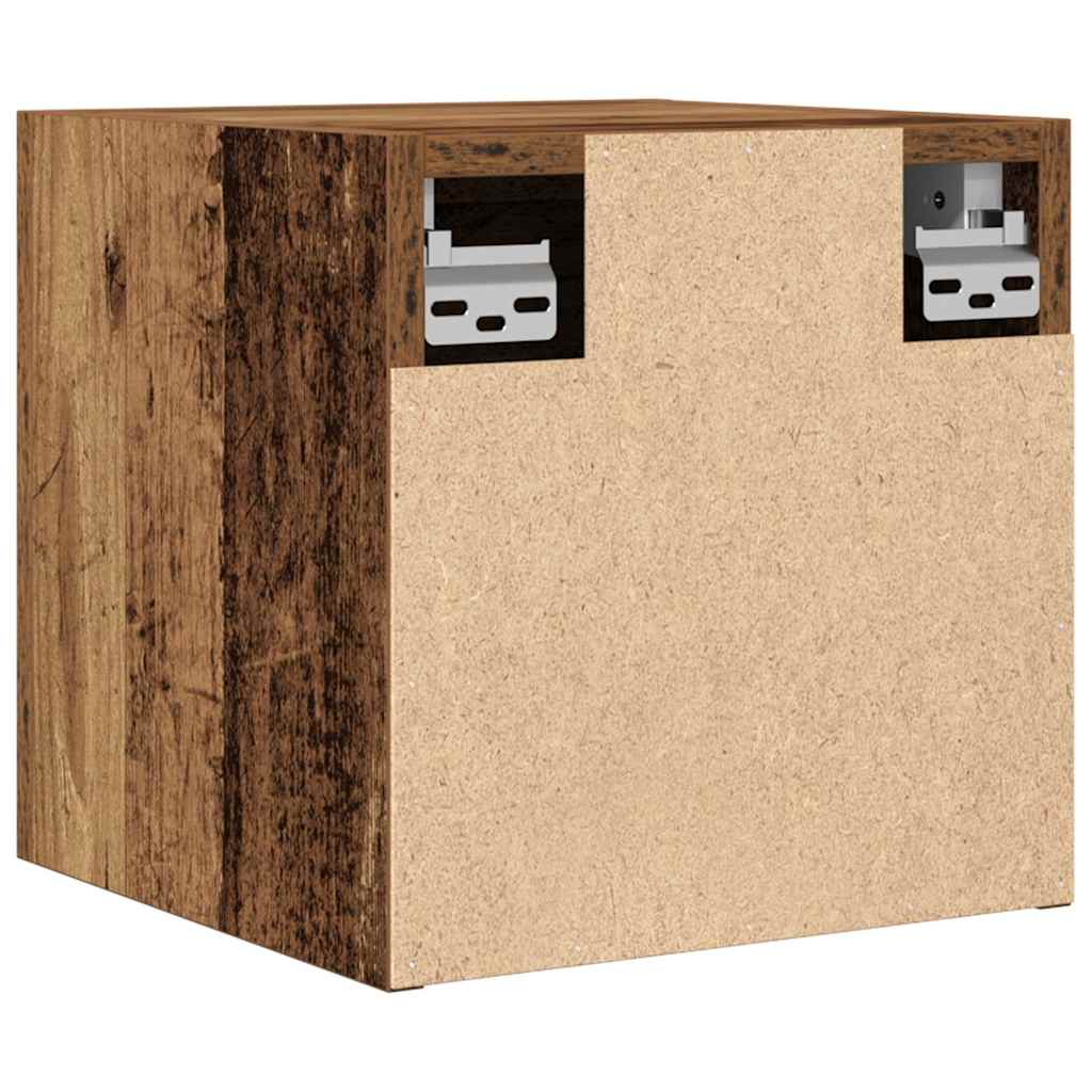 2 Piece Wall-mounted TV Cabinet Set Old Wood 30,5x30x30 cm