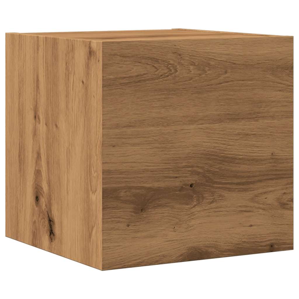 vidaXL Wall Mounted TV Cabinet Artisan Oak 30.5x30x30 cm