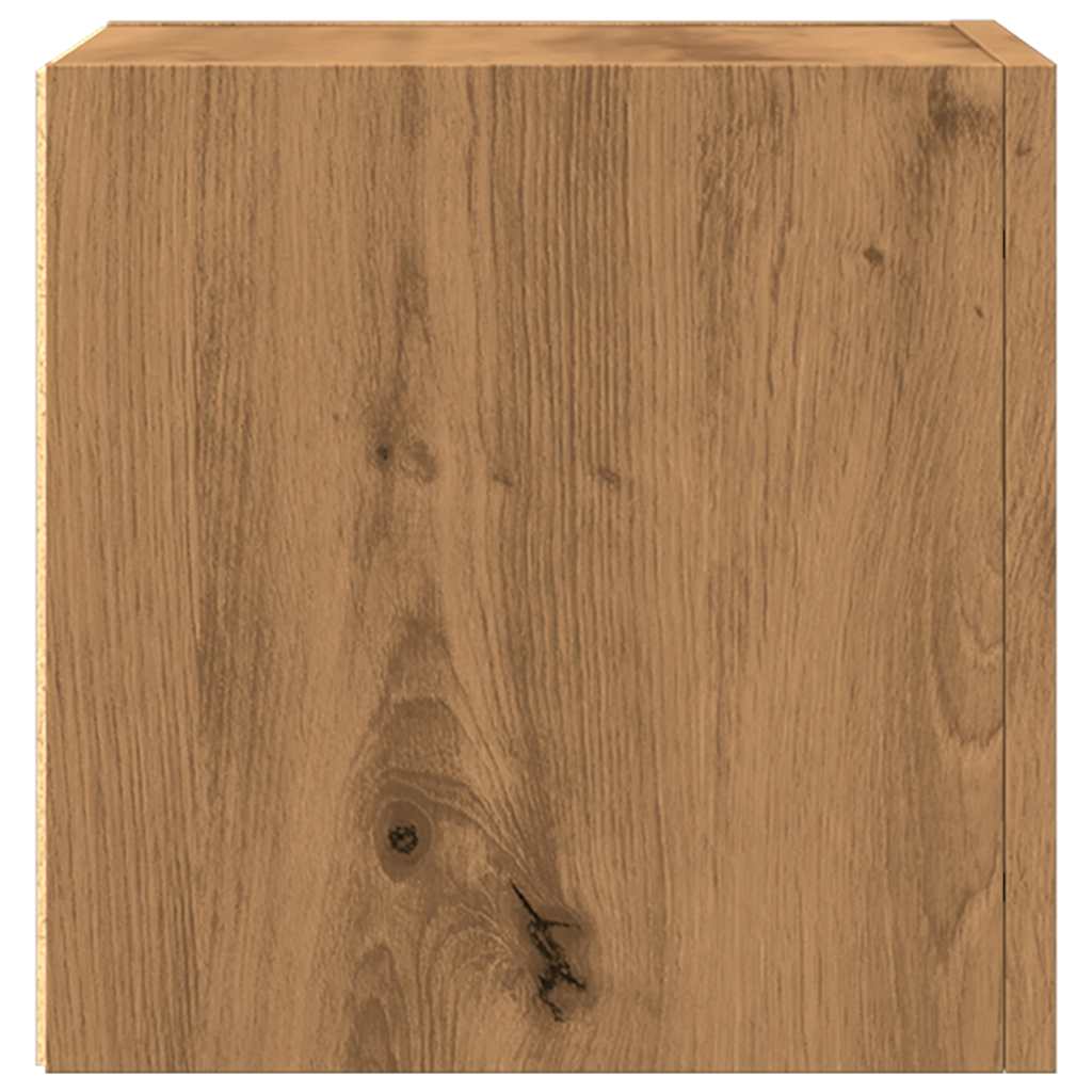 vidaXL Wall Mounted TV Cabinet Artisan Oak 30.5x30x30 cm