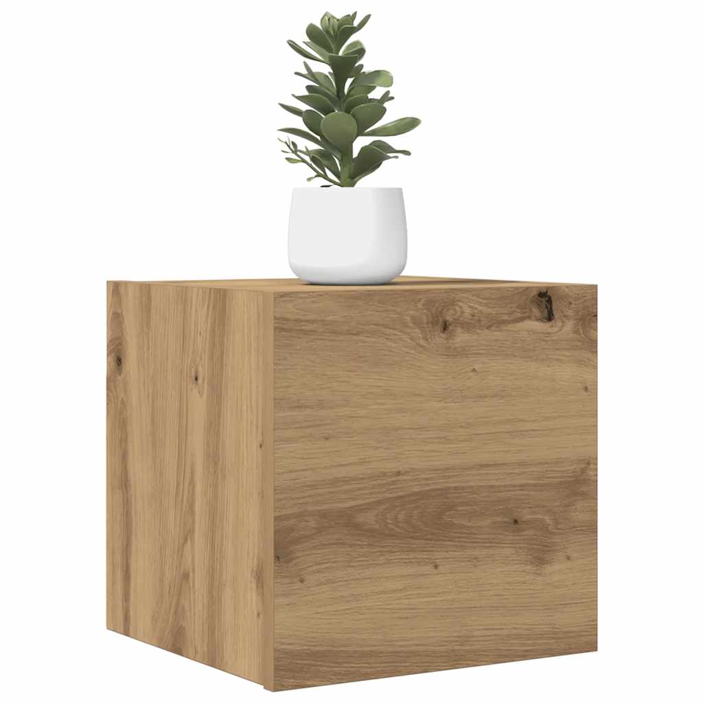 2 Piece Wall-mounted TV Cabinet Set Artisan Oak 30,5x30x30 cm