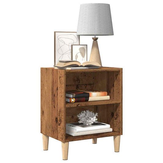 vidaXL Bedside Cabinet Old Wood 40x30x50 cm Engineered Wood