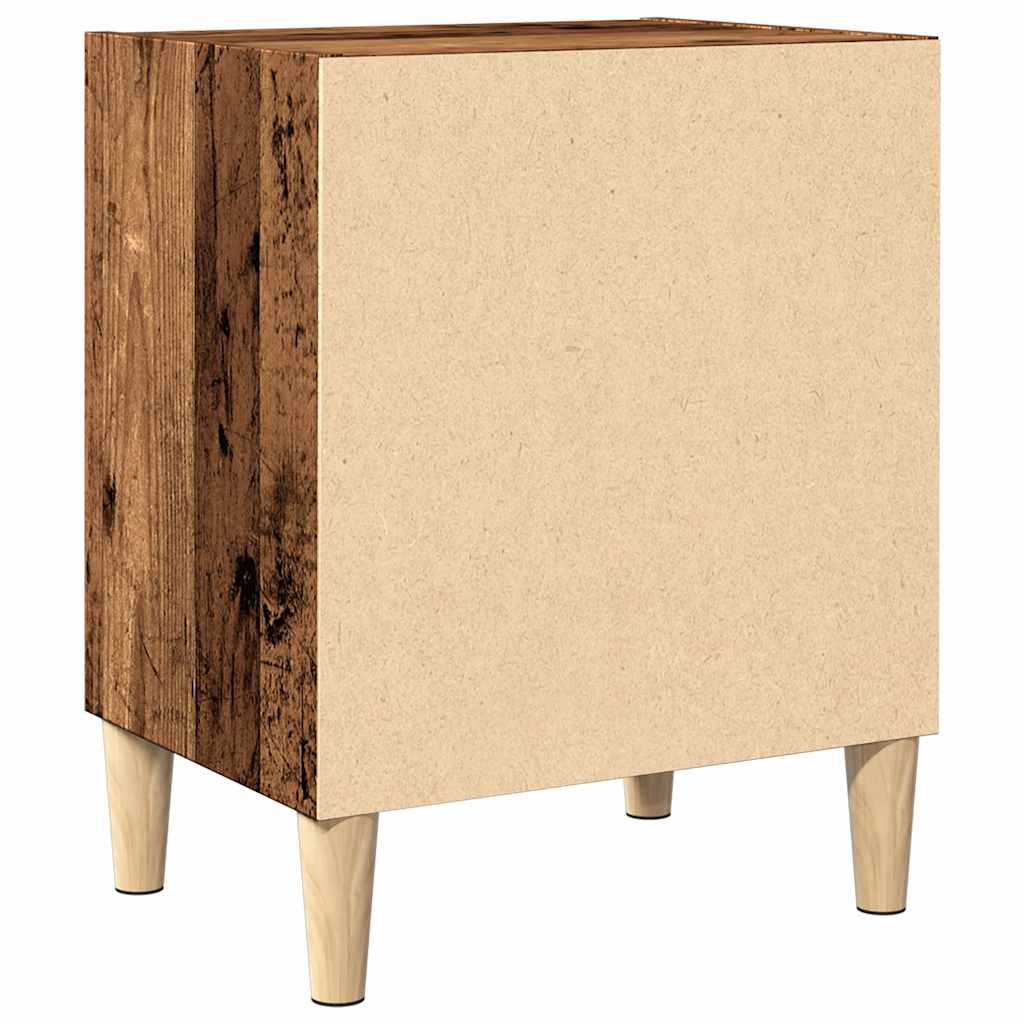 Bedside Cabinets 2 pcs Old Wood 40x30x50 cm Engineered Wood