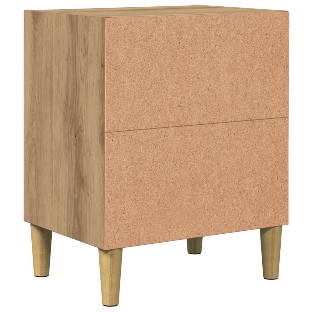 Bedside Cabinets 2 pcs Artisan Oak 40x30x50 cm Engineered Wood
