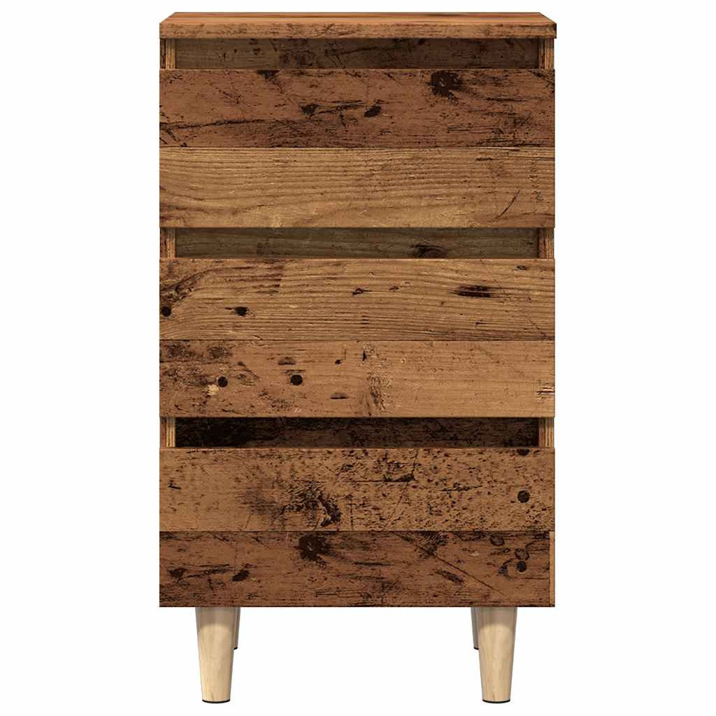 vidaXL Bedside Cabinet Old Wood 40x35x69 cm Engineered Wood