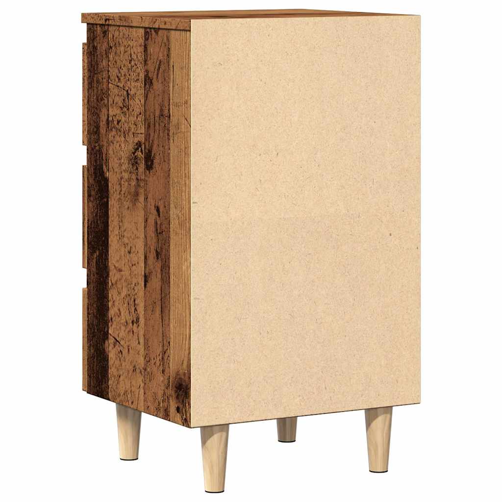 vidaXL Bedside Cabinet Old Wood 40x35x69 cm Engineered Wood