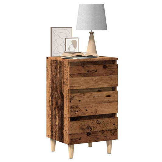 vidaXL Bedside Cabinet Old Wood 40x35x69 cm Engineered Wood