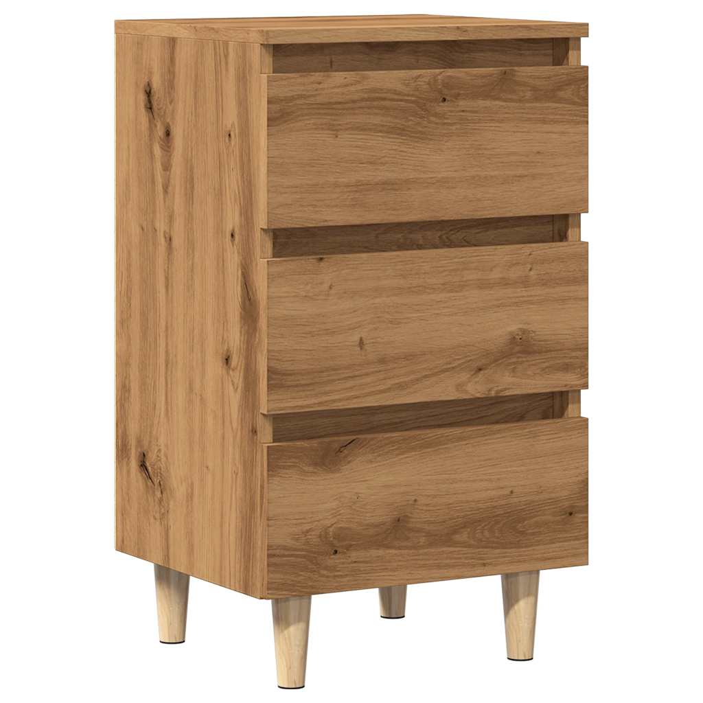 vidaXL Bedside Cabinet Artisan Oak 40x35x69 cm Engineered Wood