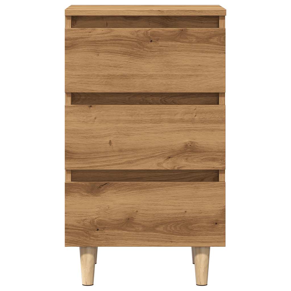 vidaXL Bedside Cabinet Artisan Oak 40x35x69 cm Engineered Wood