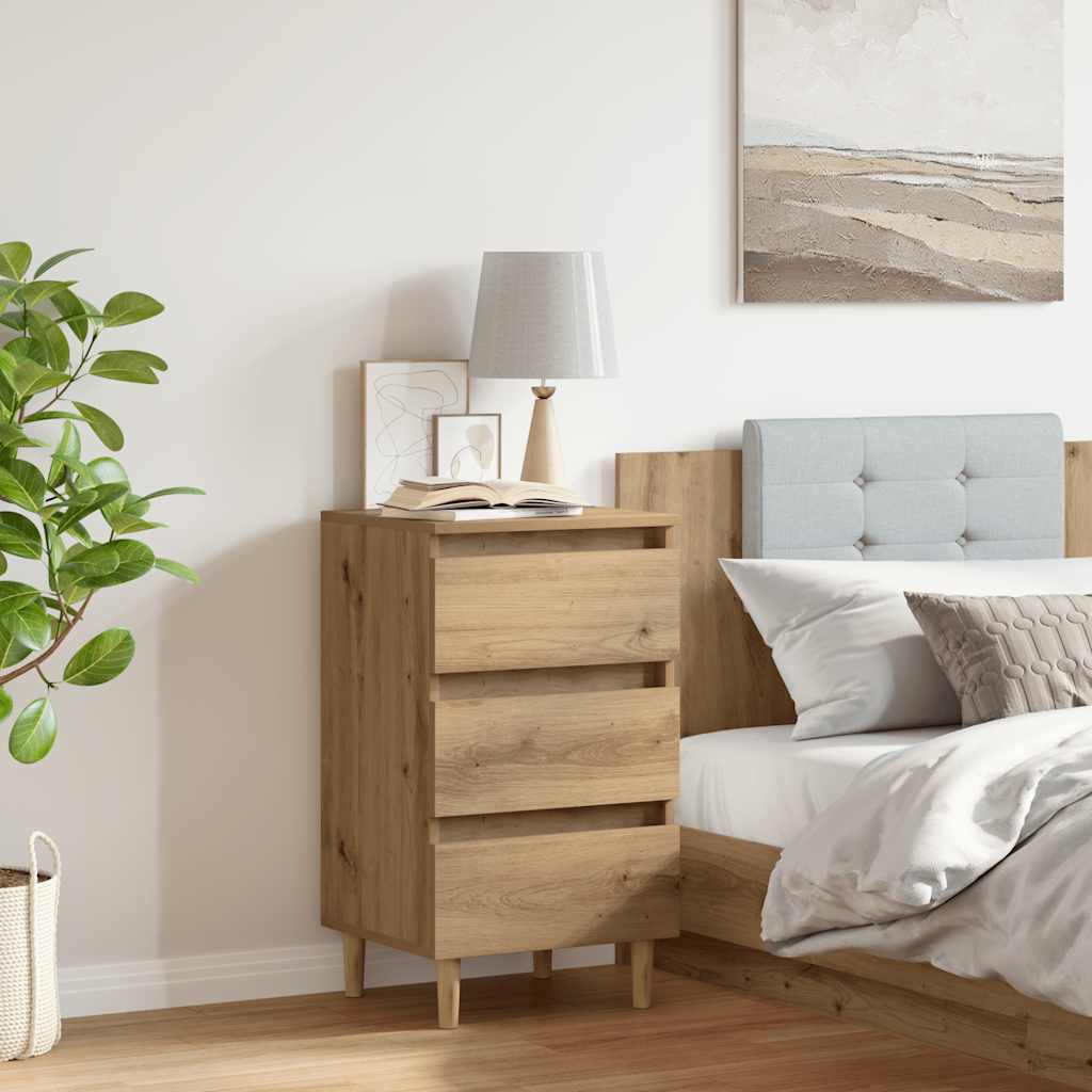 Bedside Cabinet Artisan Oak 40x35x69 cm Engineered Wood