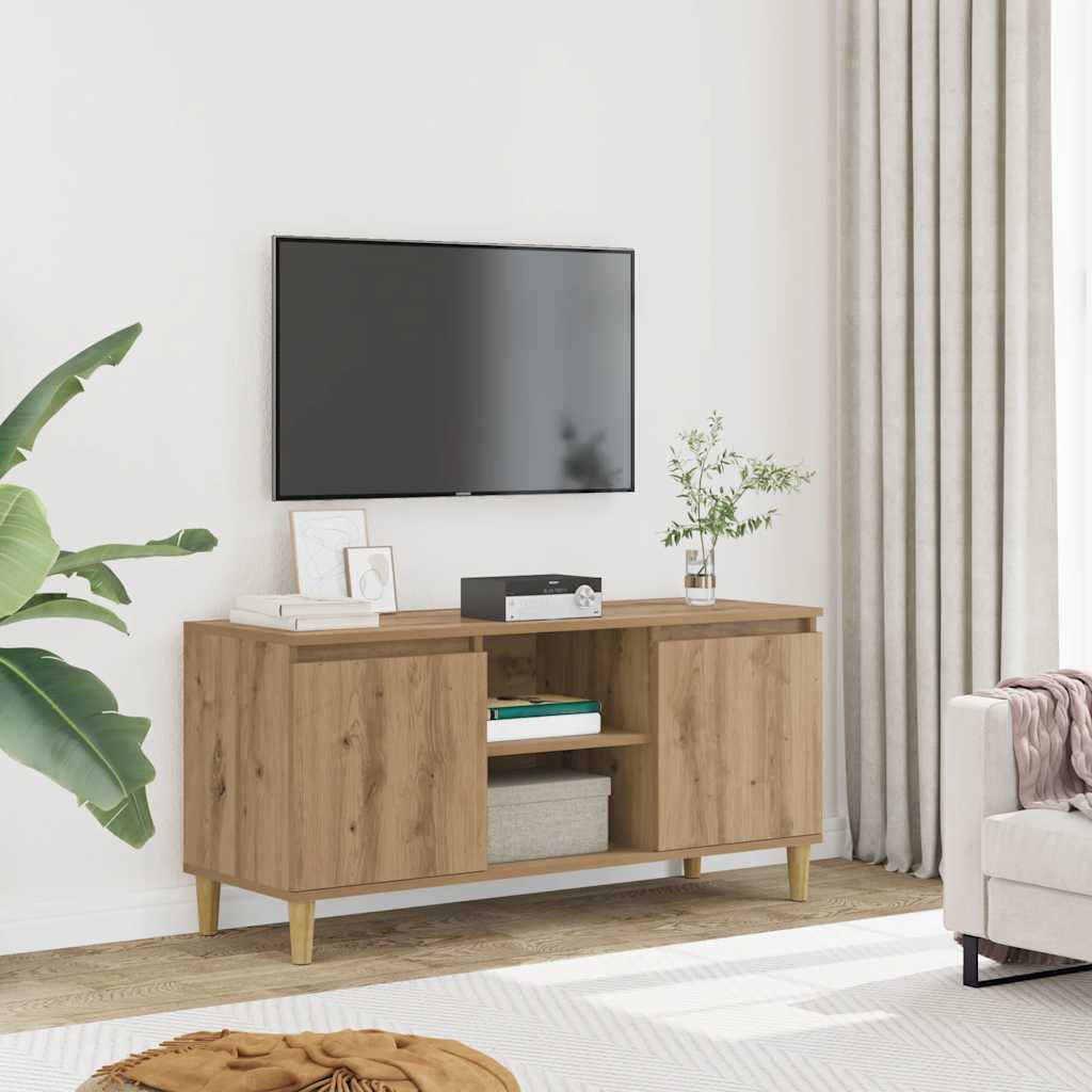 TV Cabinet Artisan Oak 102x35x50 cm Engineered Wood