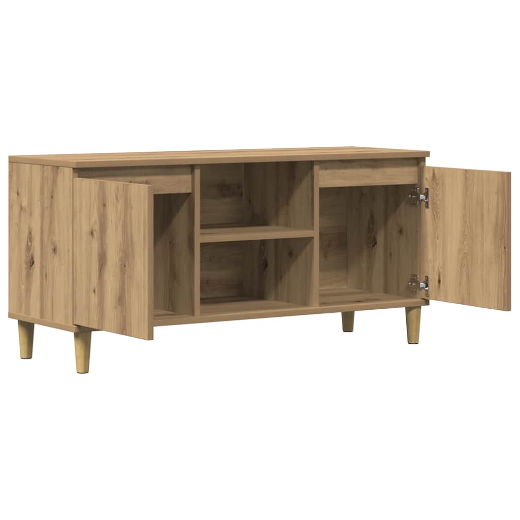 TV Cabinet Artisan Oak 102x35x50 cm Engineered Wood