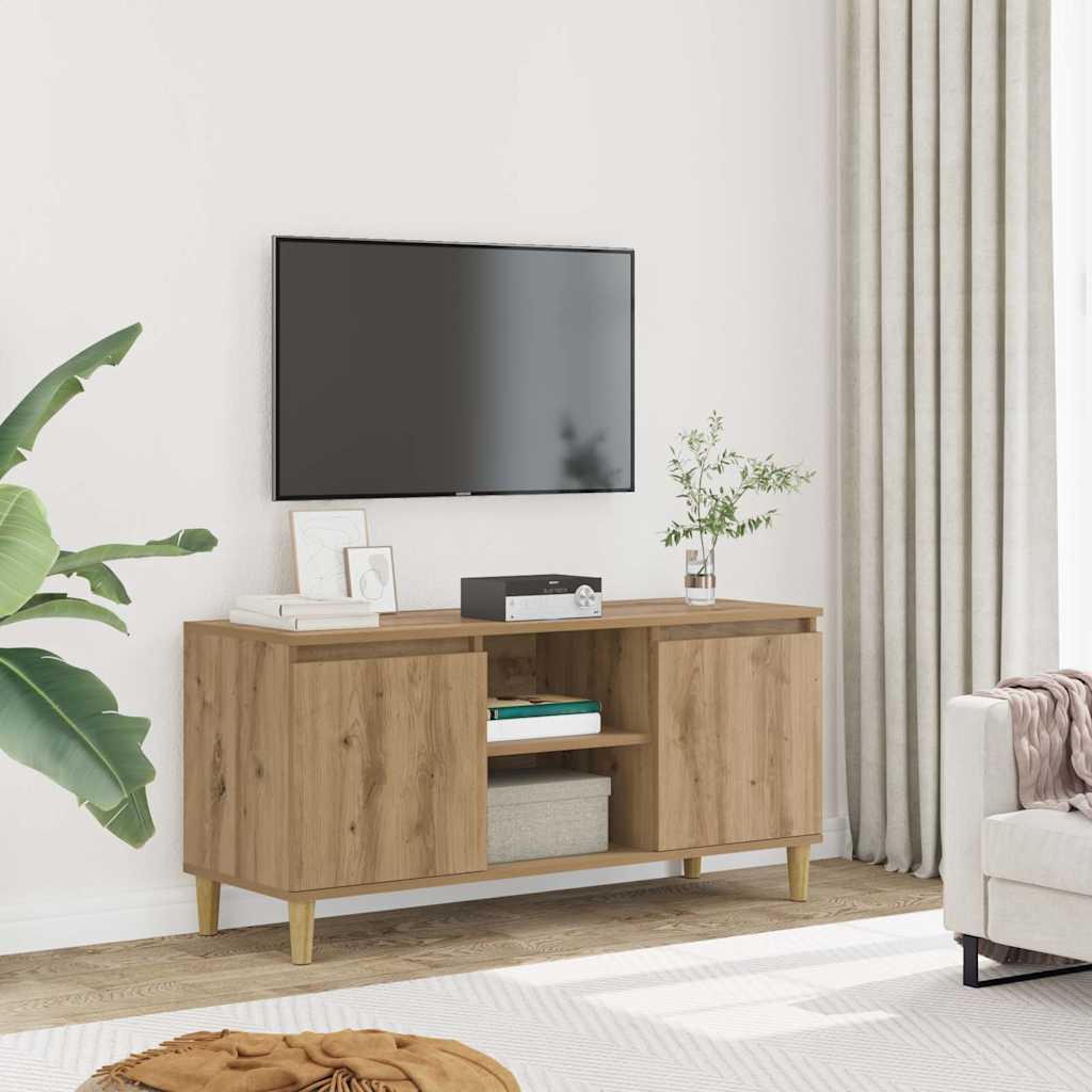 TV Cabinet Artisan Oak 102x35x50 cm Engineered Wood