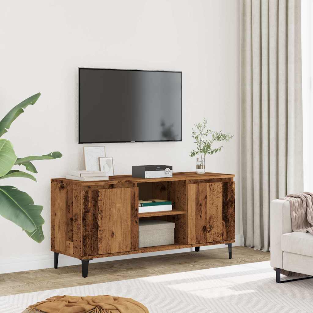 TV Cabinet Old Wood 102x35x50 cm Engineered Wood