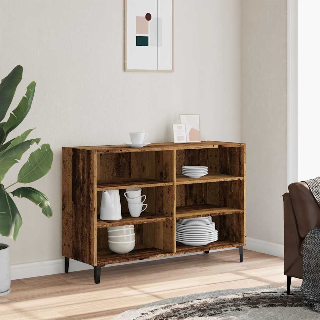 Sideboard Old Wood 103.5x35x70 cm Engineered Wood